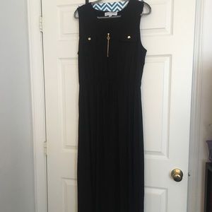 Black maxi dress